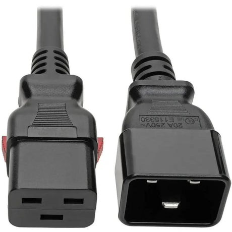 EATON Tripp Lite Power Extension Cord C20 to Locking C19 M/F 12AWG 20A Black 10ft - For Server, Router, Switch, Enclosure, Network Device, Network Switch, PDU, UPS - 250 V AC Voltage Rating - 20 A Current R...  - P036-L10