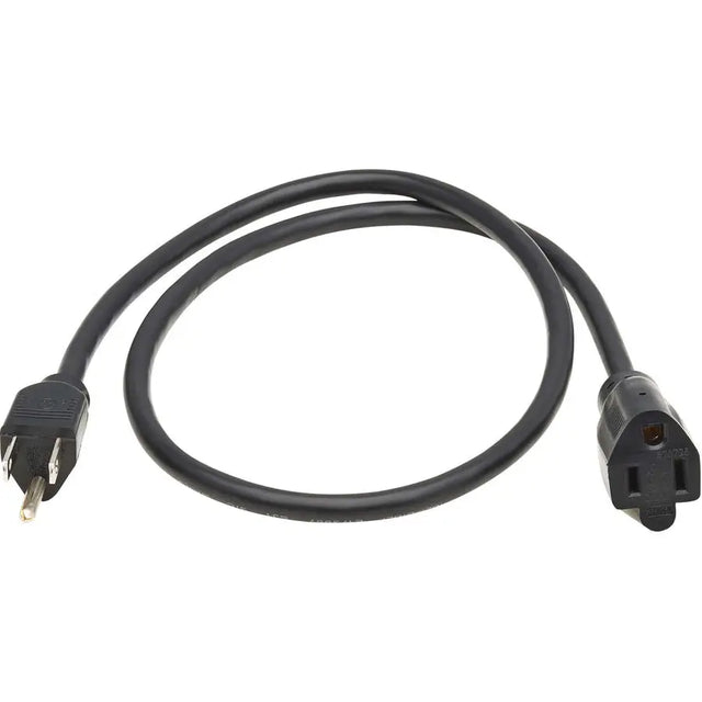 EATON Tripp Lite Power Extension Cord - For Computer, Monitor, HDTV, Printer, Server, UPS, PDU - 125 V AC13 A - Black - 3 ft Cord Length - North America