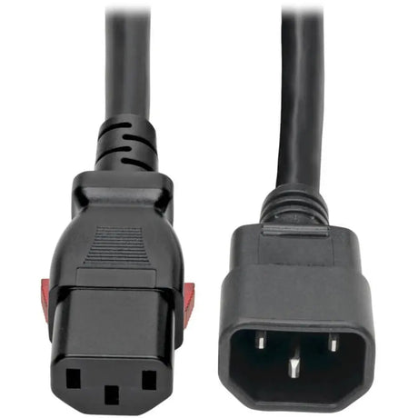 EATON Tripp Lite Power Extension Cord Heavy Duty C14 to Locking C13 M/F 15A 10ft - For Computer, Server, Printer, Monitor, PDU, UPS, PC, Router - 250 V AC Voltage Rating - 15 A Current Rating - Black - P005-L10