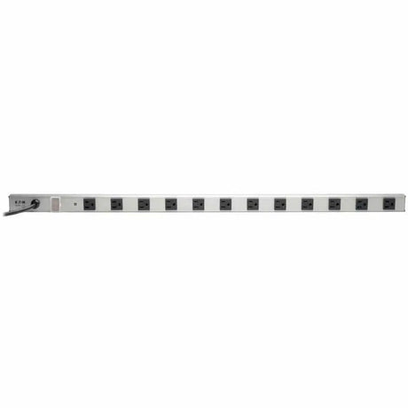 EATON Tripp Lite Power Strip 12-Outlet 5-15R 6ft Cord 36 Inch Length Metal 120V - NEMA 5-15P - 12 x NEMA 5-15R - 6 ft Cord - 15 A Current - 120 V AC Voltage - 1800 W - Rack-mountable - PS361206