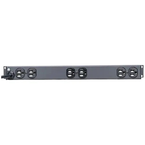 EATON Tripp Lite Power Strip 12-Outlet Rackmount Metal 120V 5-15R 15ft Cord 1URM - NEMA 5-15P - 12 NEMA 5-15R - 15ft - RS-1215