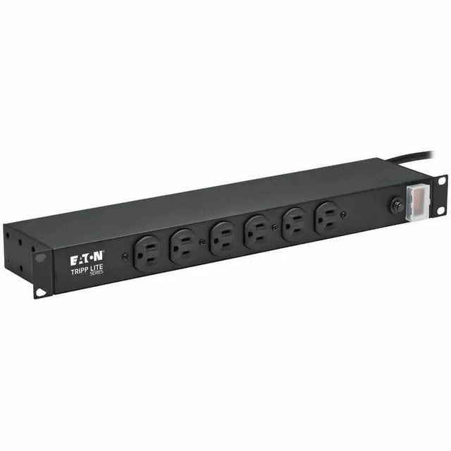 EATON Tripp Lite Power Strip 12-Outlet Rackmount Metal 120V 5-15R 15ft Cord 1URM - NEMA 5-15P - 12 NEMA 5-15R - 15ft - RS-1215