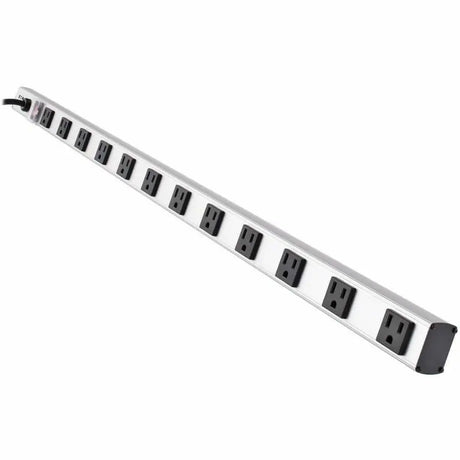 EATON Tripp Lite Power Strip 12-Outlet Right Angle 5-15R 15ft Cord 36in Length - NEMA 5-15P - 12 x NEMA 5-15R - 15 ft Cord - 15 A Current - 120 V AC Voltage - 1800 W - Bench/Cabinet-mountable, Rack-mountabl - PS3612RA