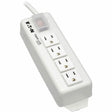 EATON Tripp Lite Power Strip 120V 5-15R 4 Outlet Metal 6' Cord 5-15P - NEMA 5-15P - 4 NEMA 5-15R - 6ft - TLM406NC