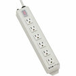 EATON Tripp Lite Power Strip 120V 5-15R 6 Outlet Metal 6' Cord 5-15P - NEMA 5-15P - 6 NEMA 5-15R - 6ft - TLM606NC