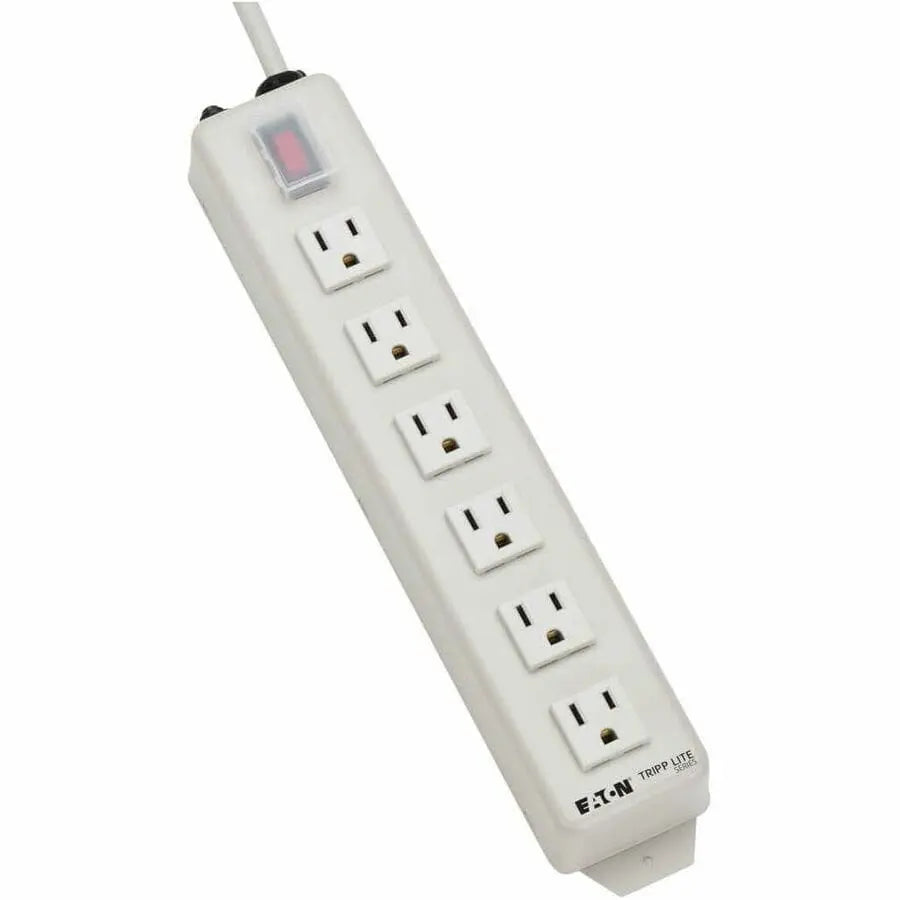 EATON Tripp Lite Power Strip 120V 5-15R 6 Outlet Metal 6' Cord 5-15P - NEMA 5-15P - 6 NEMA 5-15R - 6ft - TLM606NC