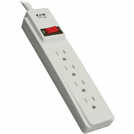 EATON Tripp Lite Power Strip 4-Outlet 5-15R 10ft Cord 5-15P with On/Off Switch - NEMA 5-15P - 4 x NEMA 5-15R - 10 ft Cord - 15 A Current - 120 V AC Voltage - 1800 W - Wall Mountable - PS410