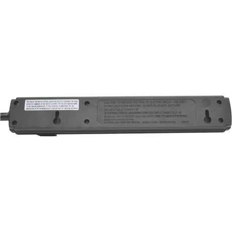 EATON Tripp Lite Power Strip 6-Outlet 5-15R AC 6ft Cord 5-15P Black Housing 120V - NEMA 5-15P - 6 x NEMA 5-15R - 6 ft Cord - 15 A Current - 120 V AC Voltage - 1875 W - Wall-mountable/Desk-mountable - Black - PS66B