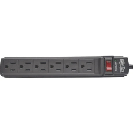 EATON Tripp Lite Power Strip 6-Outlet 5-15R AC 6ft Cord 5-15P Black Housing 120V - NEMA 5-15P - 6 x NEMA 5-15R - 6 ft Cord - 15 A Current - 120 V AC Voltage - 1875 W - Wall-mountable/Desk-mountable - Black - PS66B