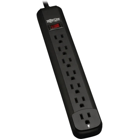EATON Tripp Lite Power Strip 7-Outlet 5-15R 12ft Cord 5-15P Black Housing 120V - NEMA 5-15P - 7 x NEMA 5-15R - 12 ft Cord - 120 V AC Voltage - 1800 W - Wall Mountable - Black - PS712B