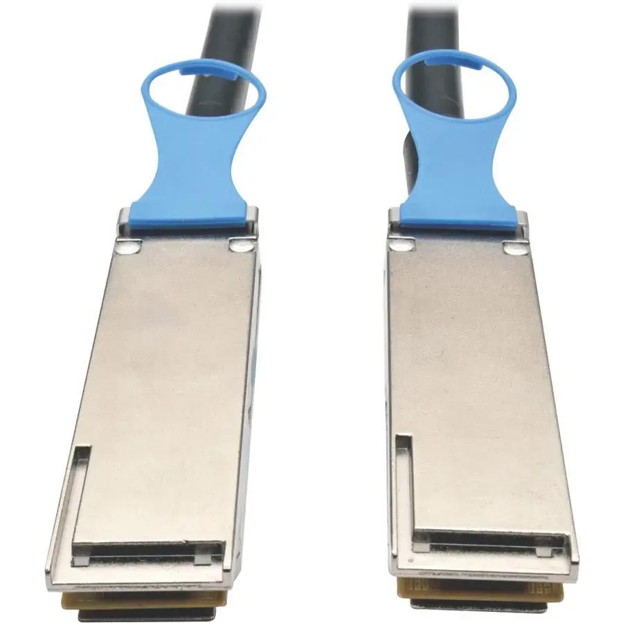 EATON Tripp Lite QSFP28 to QSFP28 100GbE Passive DAC Copper InfiniBand Cable (M/M), 0.5 m (20 in) - 1.70 ft InfiniBand Network Cable for Network Device - First End: 1 x QSFP+ Network - Male - Second End: 1 ...  - N282-20N-28-BK