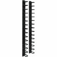 EATON Tripp Lite Rack Enclosure Cabinet 6ft Horizontal Cable Ring Flexible 6' - Cable Panel - Black - SRCABLERINGVRT