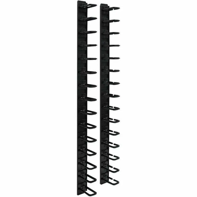 EATON Tripp Lite Rack Enclosure Cabinet 6ft Horizontal Cable Ring Flexible 6' - Cable Panel - Black - SRCABLERINGVRT