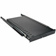 EATON Tripp Lite Rack Enclosure Cabinet Heavy Duty Sliding Shelf 200lb Capacity - Black - Cold-rolled Steel (CRS) - 100 lb Maximum Weight Capacity - SRSHELF4PSLHD