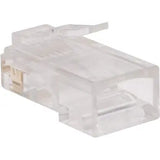 EATON Tripp Lite RJ45 for Solid / Standard Conductor 4-Pair Cat5e Cat5 Cable 100 Pack - 100 Pack - 1 x RJ-45 Network Male - N030-100