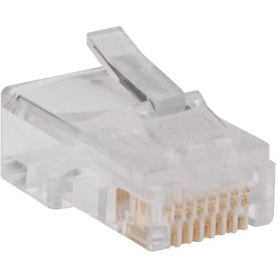 EATON Tripp Lite RJ45 for Solid / Standard Conductor 4-Pair Cat5e Cat5 Cable 100 Pack - 100 Pack - 1 x RJ-45 Network Male - N030-100
