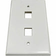 EATON Tripp Lite Safe-IT 2-Port Single-Gang Keystone Wall Plate, Antibacterial, Ivory Gloss, TAA - 2 x Total Number of Socket(s) - 1-gang - Ivory - Acrylonitrile Butadiene Styrene (ABS), High Impact Plastic - TAA Compliant