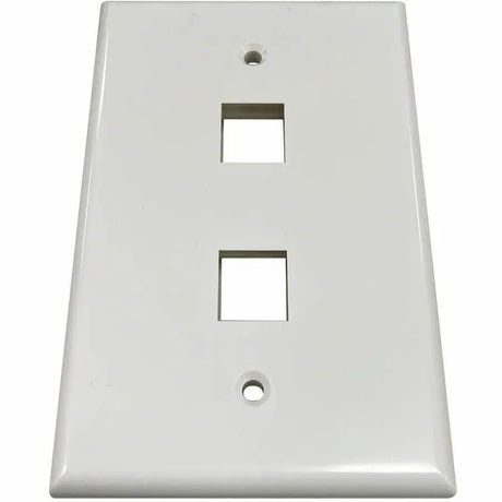 EATON Tripp Lite Safe-IT 2-Port Single-Gang Keystone Wall Plate, Antibacterial, Ivory Gloss, TAA - 2 x Total Number of Socket(s) - 1-gang - Ivory - Acrylonitrile Butadiene Styrene (ABS), High Impact Plastic - TAA Compliant