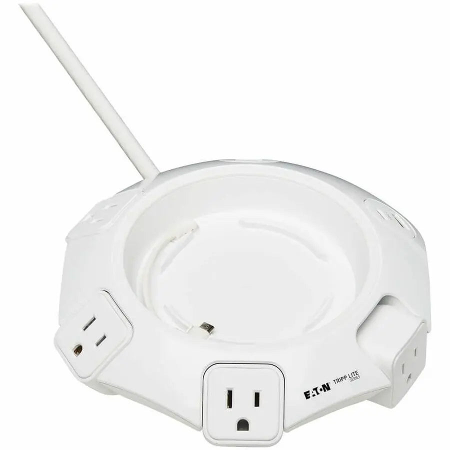 EATON Tripp Lite Safe-IT Conference Surge Protector 4 Rotating Outlet USB C USB-A - 4 x NEMA 5-15R, 4 x USB - 1800 VA - 1080 J - 120 V AC Input - TLP410UCUFOAM