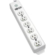 EATON Tripp Lite Safe-IT Power Strip Hospital Medical Antimicrobial 120V 5-15R-HG 6 Outlet 15' Cord Metal - NEMA 5-15P - 6 NEMA 5-15R Hospital Grade - 15ft - PS-615-HG