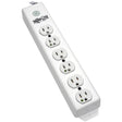 EATON Tripp Lite Safe-IT Power Strip Hospital Medical Antimicrobial 120V 5-15R-HG 6 Outlet 6' Cord Metal - NEMA 5-15P - 6 NEMA 5-15R Hospital Grade - 6ft - PS-606-HG