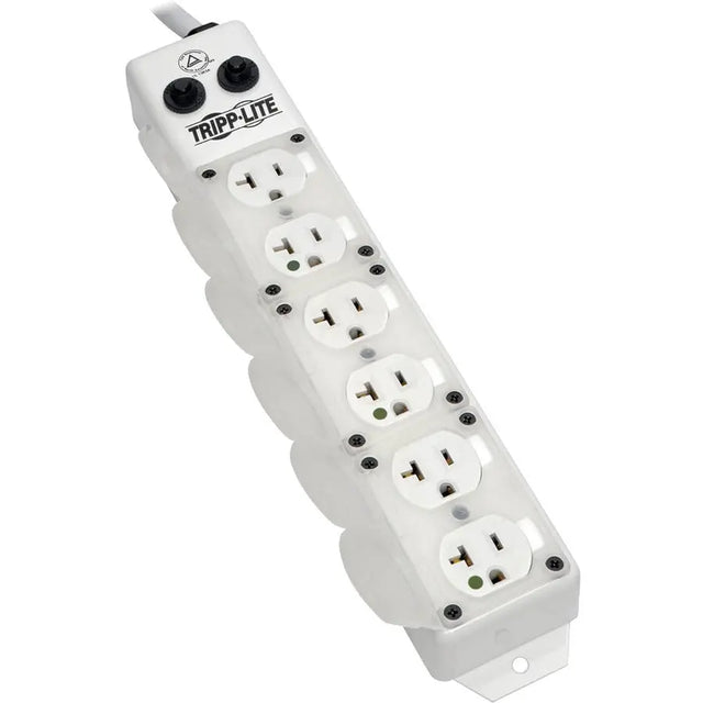 EATON Tripp Lite Safe-IT Power Strip Hospital Medical Grade Antimicrobial UL 1363A 6 Outlet 25' cord - NEMA 5-20P - 6 x NEMA 5-20R - 25 ft Cord - PS625HG20AOEM