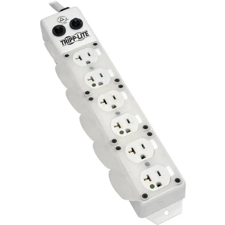 EATON Tripp Lite Safe-IT Power Strip Medical Hospital Grade Antimicrobial UL 1363A 6 Outlet 15' cord - NEMA 5-20P-HG - 6 x NEMA 5-20R-HG - 15 ft Cord - 20 A Current - 120 V AC Voltage - Surface-mountable - PS615HG20AOEM