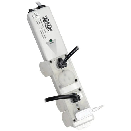 Tripp Lite Safe-IT Power Strip Medical Hospital Grade Antimicrobial UL 60601-1 4 Outlet 6' Cord - NEMA 5-15P-HG - 4 x NEMA 5-15R-HG - 6 ft Cord - 15 A Current - 120 V AC Voltage - External - PS-406-HGULTRA EATON