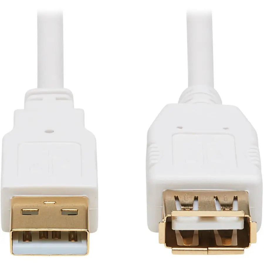 EATON Tripp Lite Safe-IT USB-A Antibacterial Extension Cable (M/F), USB 2.0, White, 6 ft. - 6 ft USB Data Transfer Cable for Computer, Notebook, Multimedia Device, Printer, Modem, Keyboard, External Hard Dr...  - U024AB-006-WH