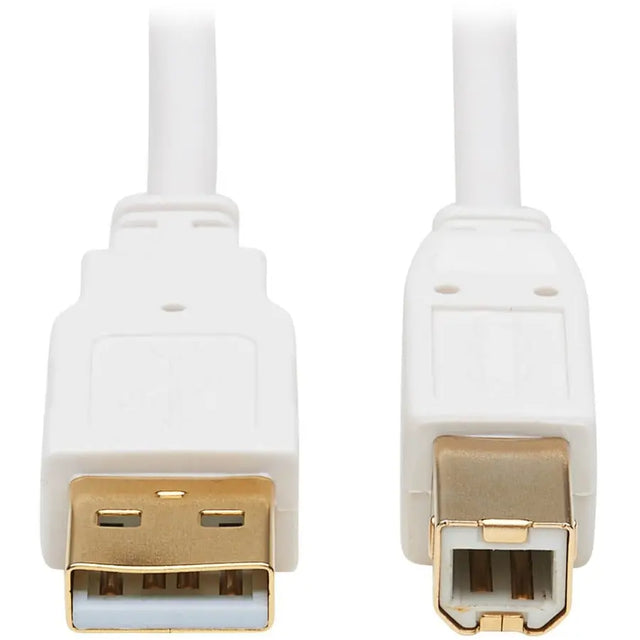 EATON Tripp Lite Safe-IT USB-A to USB-B Antibacterial Cable (M/M), USB 2.0, White, 6 ft. - 6 ft USB/USB-B Data Transfer Cable for Computer, Notebook, Multimedia Device, Scanner, Printer, Hub, Peripheral Dev...  - U022AB-006-WH