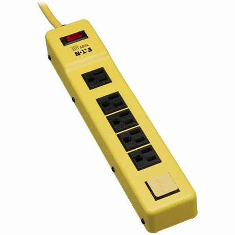 EATON Tripp Lite Safety Power Strip 120V 5-15R 6 Outlet Metal 6' Cord OSHA - NEMA 5-15P - 6 x NEMA 5-15R - 6 ft Cord - 15 A Current - 120 V AC Voltage - Wall-mountable/Desk-mountable - TLM626NS