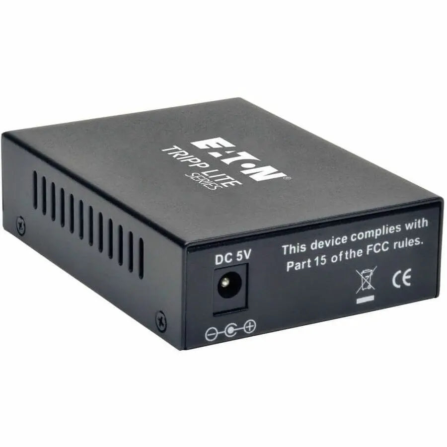EATON Tripp Lite SC Multimode Fiber Media Converter Gigabit 10/100/1000 RJ45 550M 850nm - 1 x Network (RJ-45) - 10/100/1000Base-T, 1000Base-SX - Desktop - N785-001-SC-MM