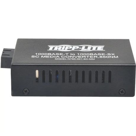 EATON Tripp Lite SC Multimode Fiber Media Converter Gigabit 10/100/1000 RJ45 550M 850nm - 1 x Network (RJ-45) - 10/100/1000Base-T, 1000Base-SX - Desktop - N785-001-SC-MM