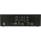 EATON Tripp Lite Secure KVM Switch, 2-Port, Dual Head, DisplayPort to DisplayPort, 4K, NIAP PP4.0, Audio, TAA - 2 Computer(s) - 1 Local User(s) - 3840 x 2160 - 50 Hz, 60 Hz - 4 x USB - 6 x DisplayPort - TAA Compliant