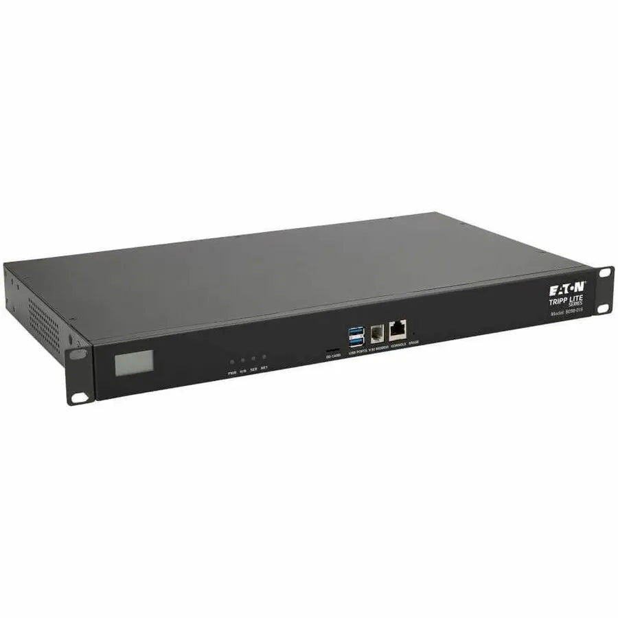 EATON Tripp Lite Serial Console Server 16-Port 2 USB Ports Dual GbE 16Gb Flash 1U - Twisted Pair - 2 x Network (RJ-45) - 2 x USB - 16 x Serial Port - 10/100/1000Base-T - Gigabit Ethernet - Wireless LAN - De...  - B098-016