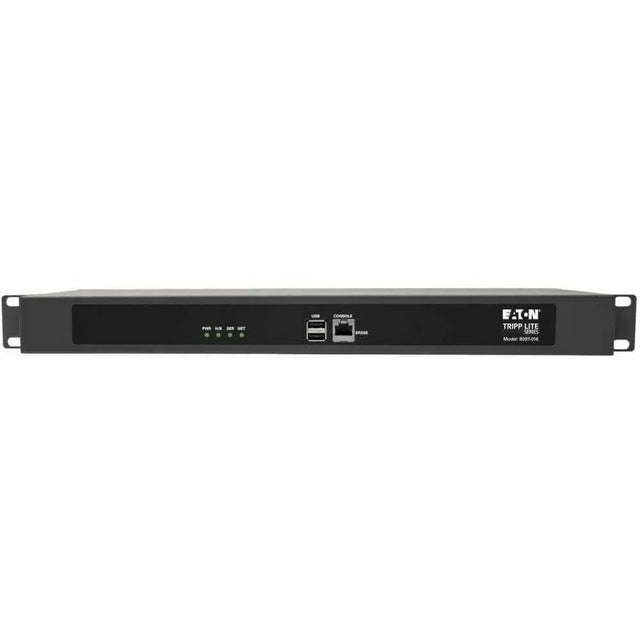 EATON Tripp Lite Serial Console Server 16-Port 2 USB Ports Dual GbE 4 Gb Flash 1U - Twisted Pair - 2 x Network (RJ-45) - 2 x USB - 16 x Serial Port - 10/100/1000Base-T - Gigabit Ethernet - Desktop, Rack-mou...  - B097-016