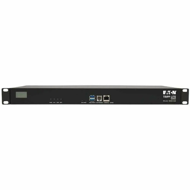 EATON Tripp Lite Serial Console Server 48-Port 2 USB Ports Dual GbE 16Gb Flash 1U - Twisted Pair - 2 x Network (RJ-45) - 2 x USB - 48 x Serial Port - 10/100/1000Base-T - Gigabit Ethernet - Desktop, Rack-mou...  - B098-048