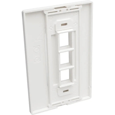 EATON Tripp Lite Single-Gang 3-Port Wall Plate Keystone Cat5/6 USB HDMI Dport RCA - 3 x Total Number of Socket(s) - 1-gang - White - Polycarbonate - N080-103