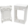 EATON Tripp Lite Single-Gang Surface-Mount Junction Box Wallplate White - 1-gang - White - Acrylonitrile Butadiene Styrene (ABS), Thermoplastic - N080-SMB1-WH