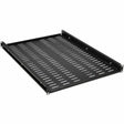 EATON Tripp Lite SmartRack Adjustable-Deep Steel Rack Shelf - 1U, Vented, 250 lb. (113 kg) Capacity - For Data Center, Server, Router, Networking - 1U Rack Height x 19" Rack Width - Rack-mountable - Black P - SRSHELF4PHDVENT