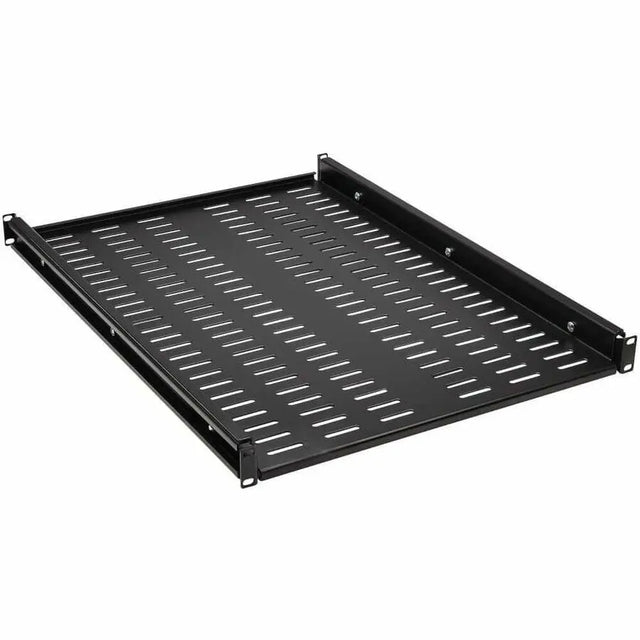 EATON Tripp Lite SmartRack Adjustable-Deep Steel Rack Shelf - 1U, Vented, 250 lb. (113 kg) Capacity - For Data Center, Server, Router, Networking - 1U Rack Height x 19" Rack Width - Rack-mountable - Black P - SRSHELF4PHDVENT