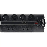 EATON Tripp Lite Surge Protector Power Strip 12 Outlets 8ft Cord Tel/Modem 2160J - 12 x NEMA 5-15R - 1875 VA - 2160 J - 120 V AC Input - Phone/Fax/Modem/DSL - TLP1208TEL