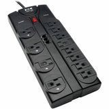 EATON Tripp Lite Surge Protector Power Strip 12 Outlets 8ft Cord Tel/Modem 2160J - 12 x NEMA 5-15R - 1875 VA - 2160 J - 120 V AC Input - Phone/Fax/Modem/DSL - TLP1208TEL
