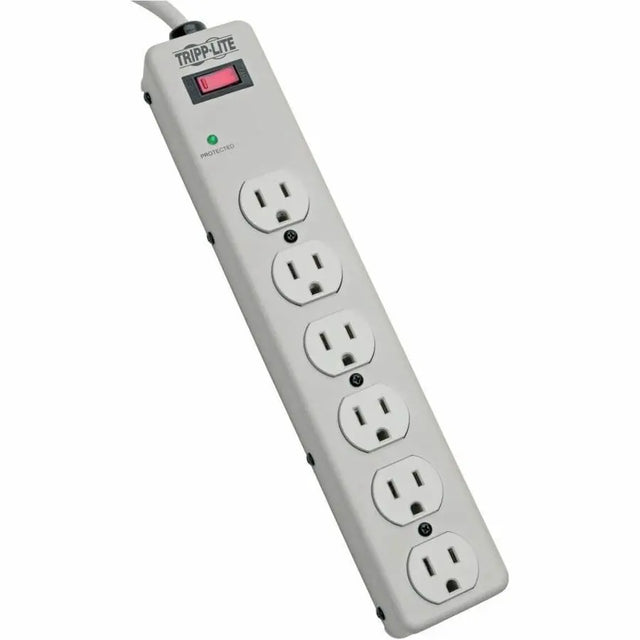 EATON Tripp Lite Surge Protector Power Strip 120V 6 Outlet Metal 6' Cord 1340 Joule - 6 x NEMA 5-15R - 1800 VA - 1340 J - 120 V AC Input - 120 V AC Output - TLM606HJ