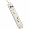 EATON Tripp Lite Surge Protector Power Strip 120V 6 Outlet RJ11 4' Cord 790 Joule - 6 x NEMA 5-15R - 1800 VA - 790 J - 120 V AC Input - 120 V AC Output - Fax/Modem/Phone