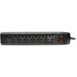 EATON Tripp Lite Surge Protector Power Strip 120V 7 Outlet RJ11 6' Cord 1440 Joule - 7 x NEMA 5-15R - 1800 VA - 1440 J - 120 V AC Input - Cable Modem/DSL/Fax/Phone - TLP706TELC