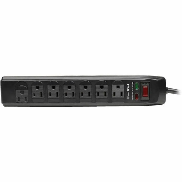 EATON Tripp Lite Surge Protector Power Strip 120V 7 Outlet RJ11 6' Cord 1440 Joule - 7 x NEMA 5-15R - 1800 VA - 1440 J - 120 V AC Input - Cable Modem/DSL/Fax/Phone - TLP706TELC