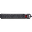 EATON Tripp Lite Surge Protector Power Strip 6 Outlet 6' Cord 360 Joules Black - 6 x NEMA 5-15R - 1875 VA - 360 J - 125 V AC Input - 125 V AC Output - TLP6B