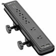 EATON Tripp Lite Surge Protector Power Strip Desk Mount 120V USB 6 Outlet 6' Cord - 6 x NEMA 5-15R - 1875 VA - 2100 J - 120 V AC Input - 5 V DC Output - TLP606DMUSB