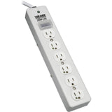 Tripp Lite Surge Protector Power Strip Medical Hospital RT Angle Plug 6 Outlet 10' Cord - 6 x NEMA 5-15R - 1800 VA - 1050 J - 120 V AC Input - 120 V AC Output - SPS610HGRA EATON